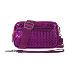 Statshy – Woven Leather Crossbody Wallet