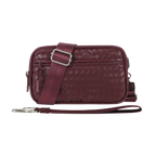 Statshy – Woven Leather Crossbody Wallet