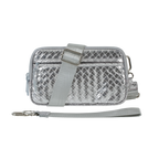 Statshy – Woven Leather Crossbody Wallet
