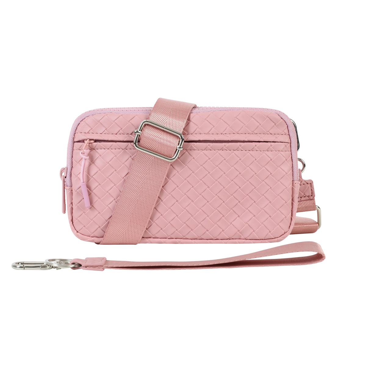 Statshy – Woven Leather Crossbody Wallet