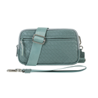 Statshy – Woven Leather Crossbody Wallet