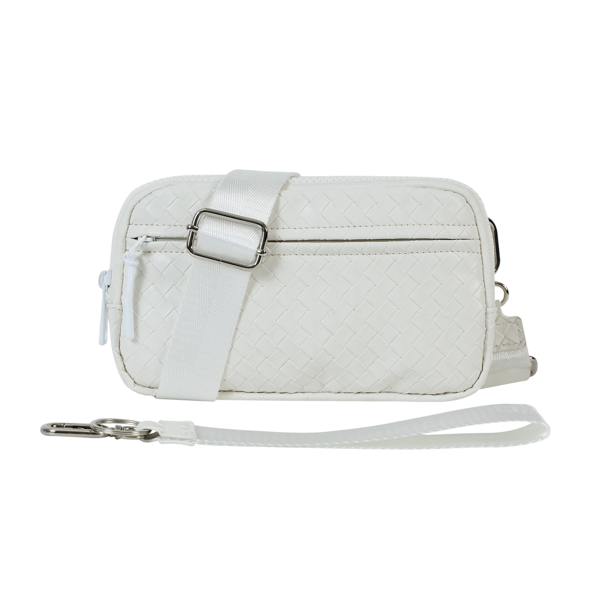 Statshy – Woven Leather Crossbody Wallet