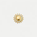 Sunburst Charm with Clear Details, Gold-Tone