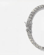 Clear Zircon Tennis Bracelet, 4 mm, Silver-Plated — Reserva