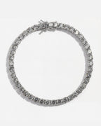 Clear Zircon Tennis Bracelet, 4 mm, Silver-Plated — Reserva