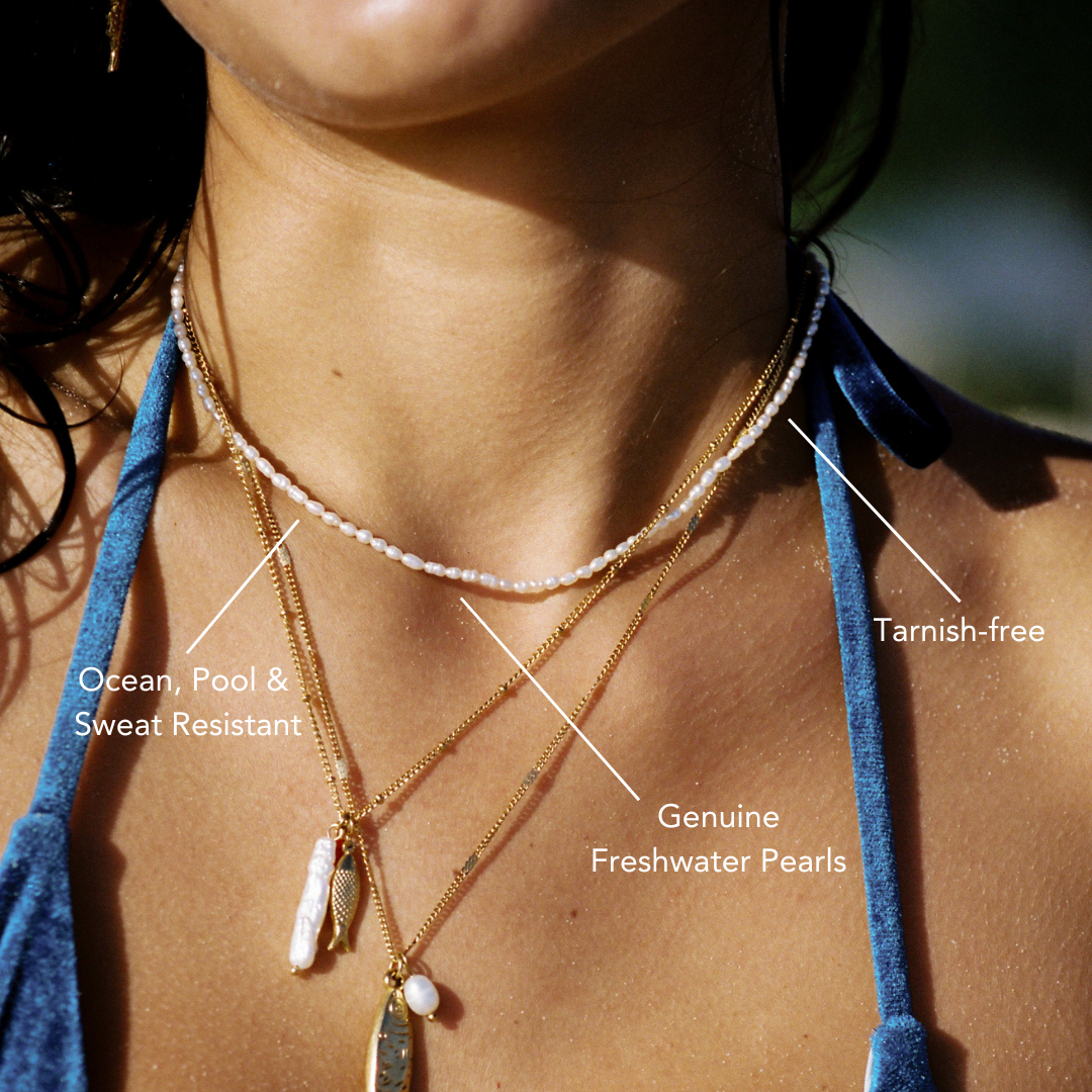 Tiny Freshwater Pearl Choker, 2.5–2.8 mm