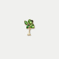 Green Leaf Tree Charm, Gold-Tone