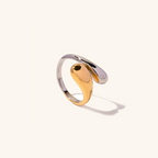 Adjustable Sculpted Open Ring — Cora