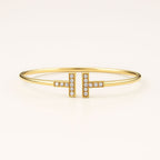 T-Shaped Zirconia Detail Cuff — Tess