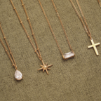 White Teardrop Pendant Necklace — Astra