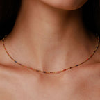 Multicolor Beaded Choker, 39 cm — Bahía