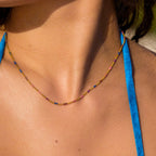 Multicolor Beaded Choker, 39 cm — Bahía