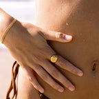 Nautilus Spiral Signet Ring — Calypso