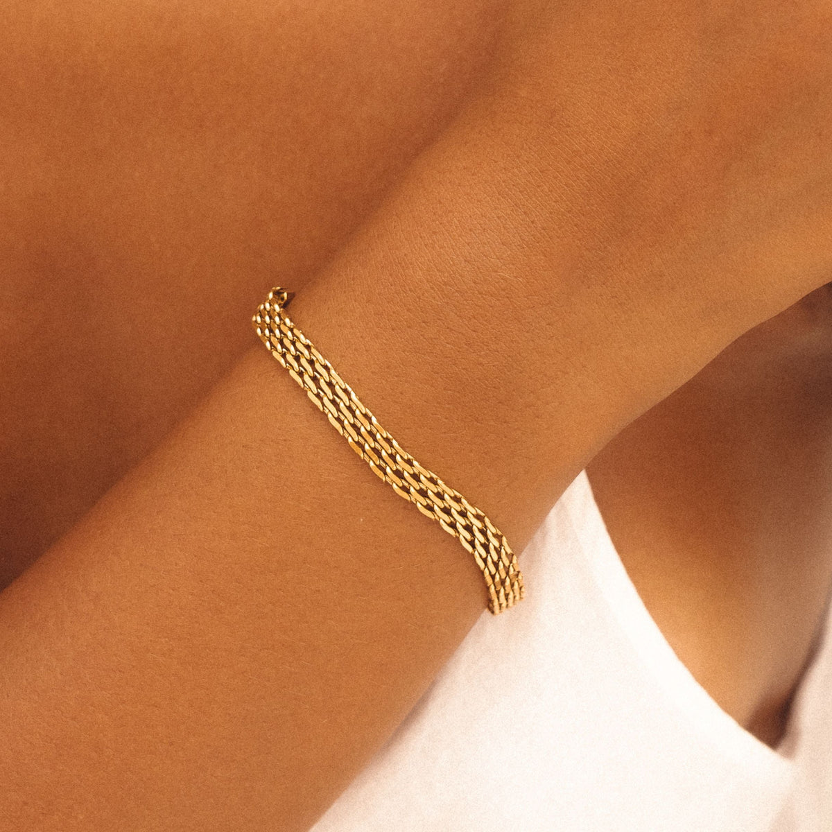 Woven Chain Bracelet, 6 mm — Sifnos
