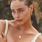 Sunburst Tag Pendant Necklace — Seaside