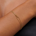 Split Chain Bracelet, 16 cm — Double Trouble