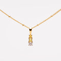 Zircon Drop Pendant Necklace, 11 mm — Citrus