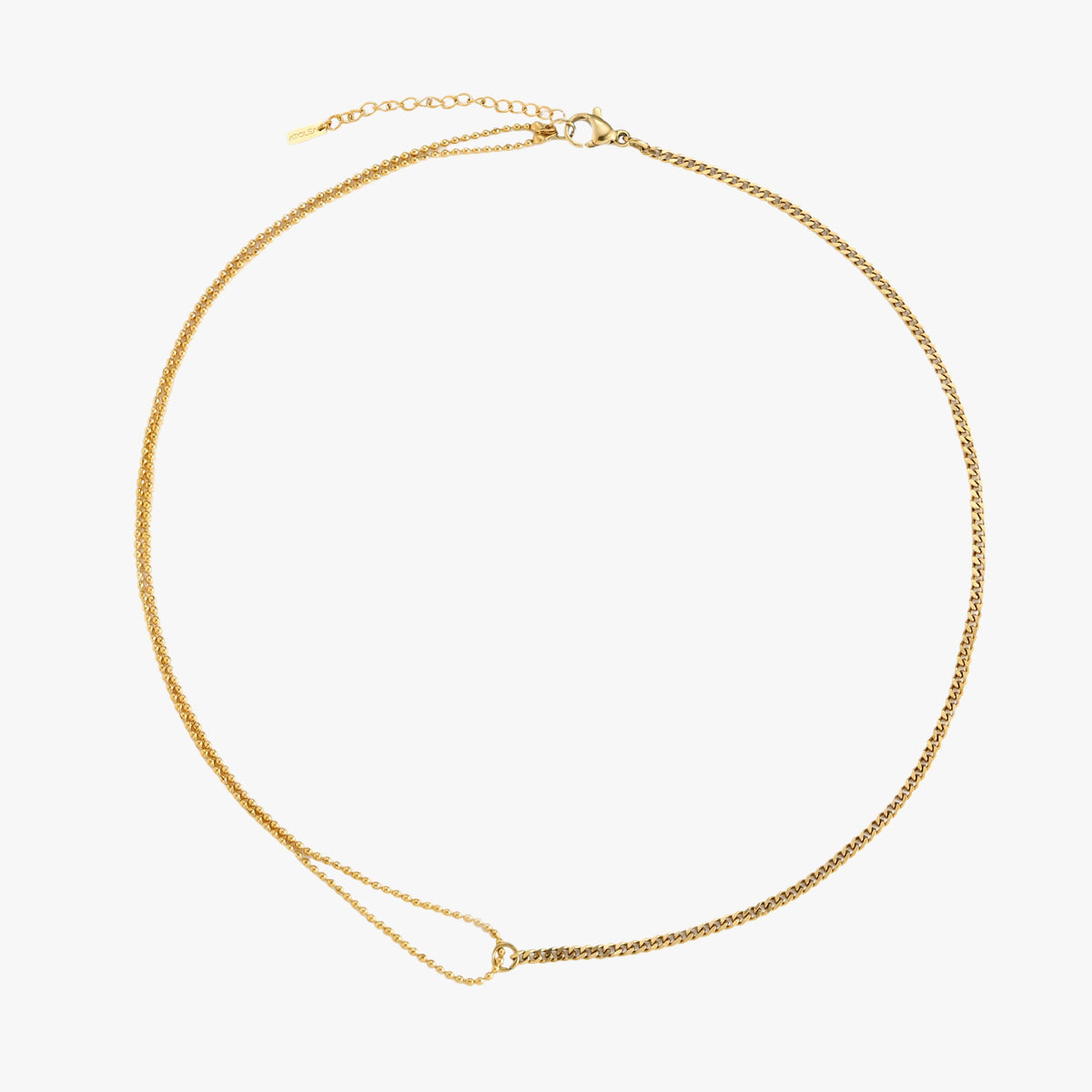 Split Chain Choker, 39 cm — Double Trouble