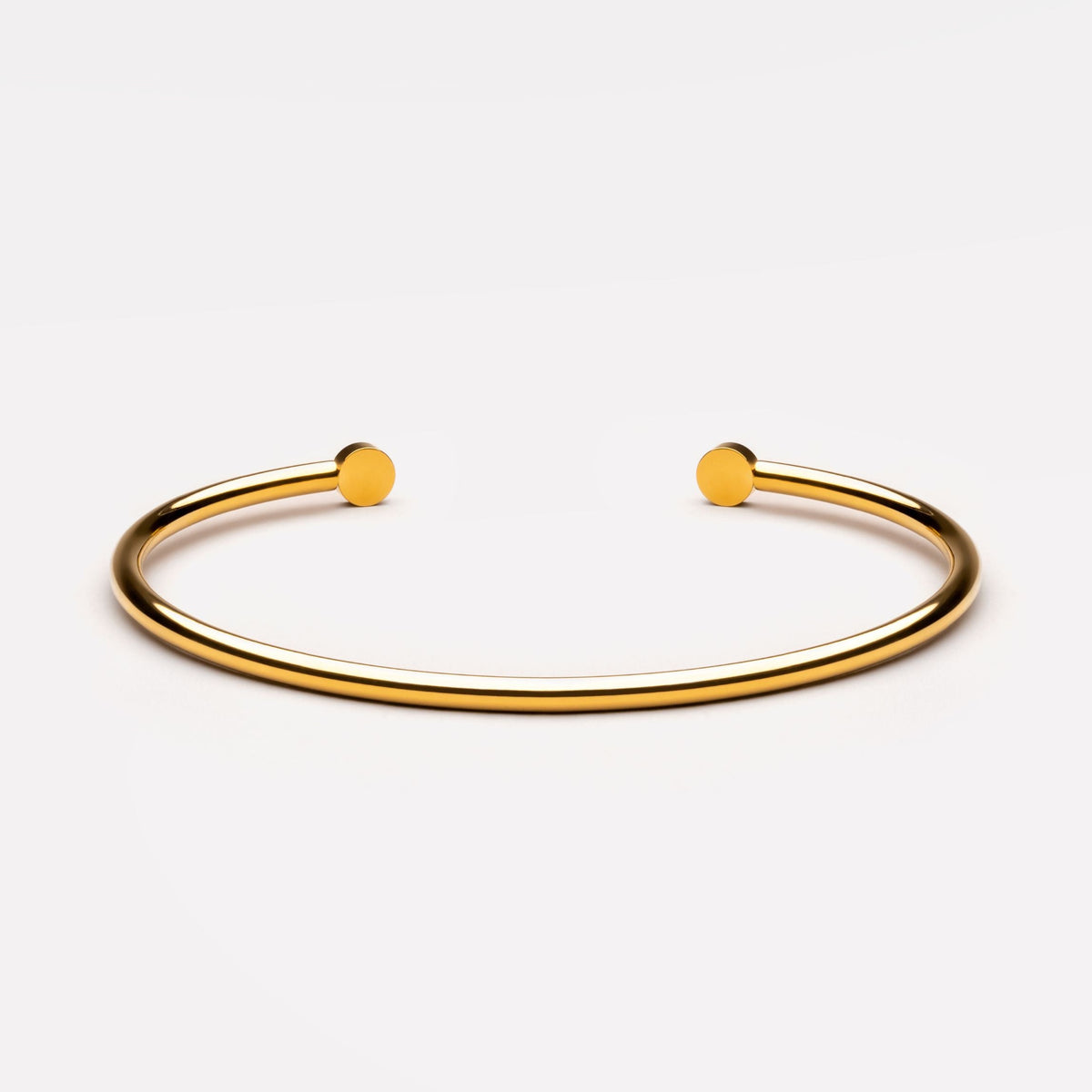 Pavé Disc End Cuff Bracelet — Mirari