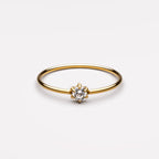 Fine Moissanite Solitaire Ring, 3 mm — Elvia
