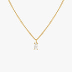 Clear Rectangular Pendant Necklace, 45 cm — Glow
