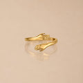 Adjustable Hug Hands Ring, Steel — Embrace