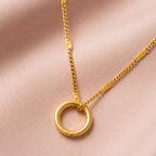 Engravable Ring Necklace