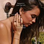 Teardrop Charm Huggie Hoop Earrings, Steel