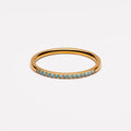 Fine Turquoise Stone Band Ring, 1.58 mm