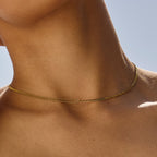 Split Chain Choker, 39 cm — Double Trouble