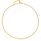 Rope Chain Necklace, 2 mm × 39 cm — Calvi