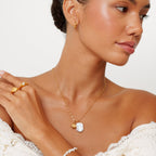Pearl and Spiral Shell Pendant Necklace — Seashell Cove