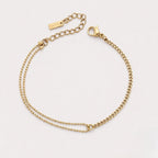 Split Chain Bracelet, 16 cm — Double Trouble