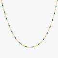 Green Enamel Choker Necklace — Emerald Coast