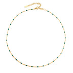 Green Enamel Choker Necklace — Emerald Coast