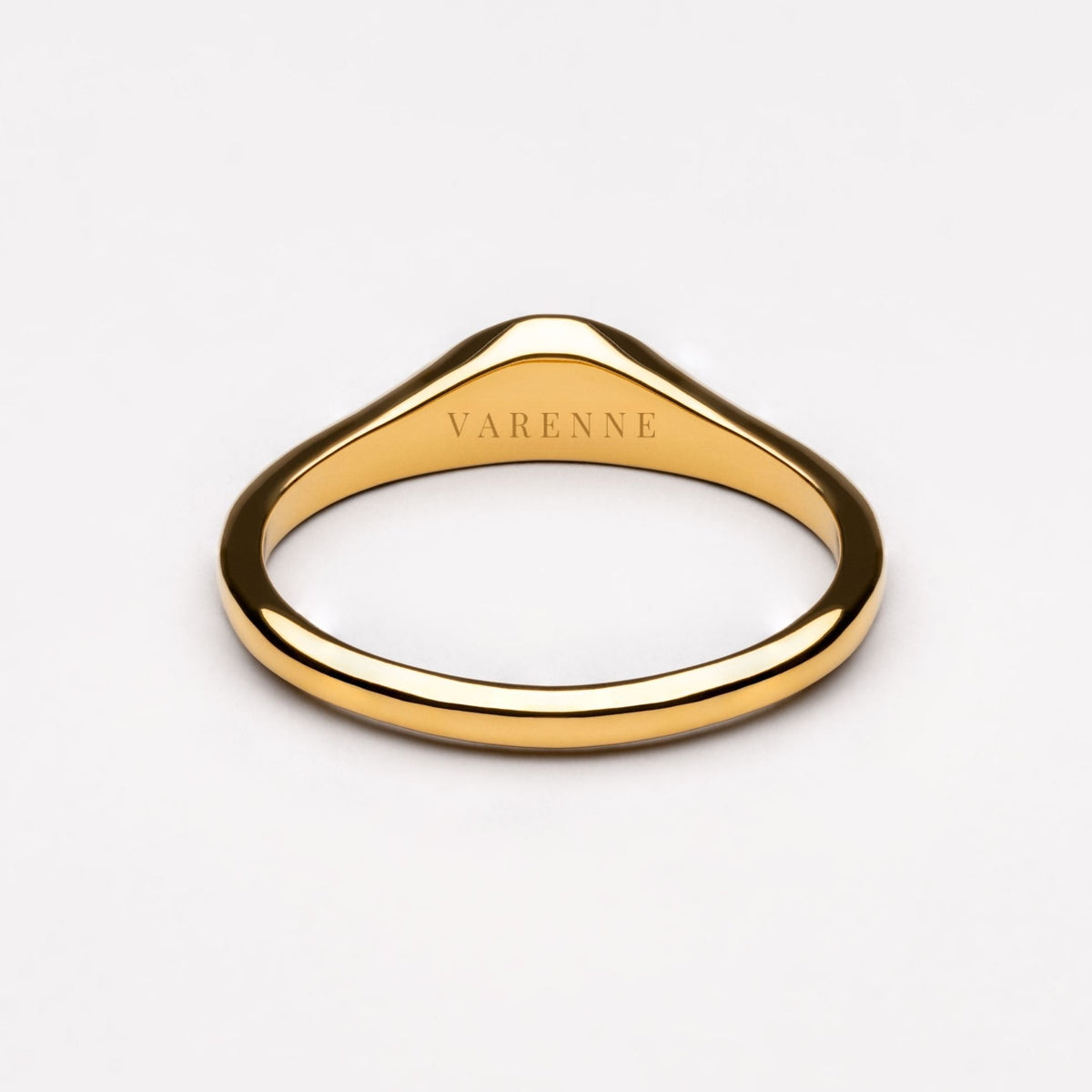 Engraved Sunrise Band Ring, Steel