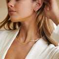 Herringbone Choker, 4 mm, 39–44 cm — Kauai