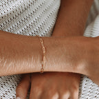 Paperclip Chain Bracelet, 3 mm × 16 cm — Cozumel