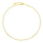 Paperclip Chain Choker, 3 mm × 39 cm — Cozumel