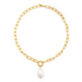Freshwater Pearl Link Necklace, 45 cm — Portofino