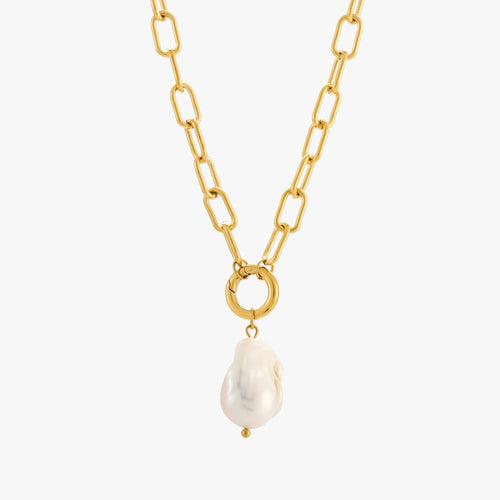 Freshwater Pearl Link Necklace, 45 cm — Portofino