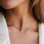 Rope Chain Necklace, 2 mm × 39 cm — Calvi