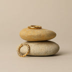 Hammered Hoop Earrings, 17 mm