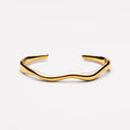 Wave Open Cuff Bracelet, 54 × 60 mm — Cala