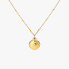 Reversible Shell and Pearl Pendant Necklace