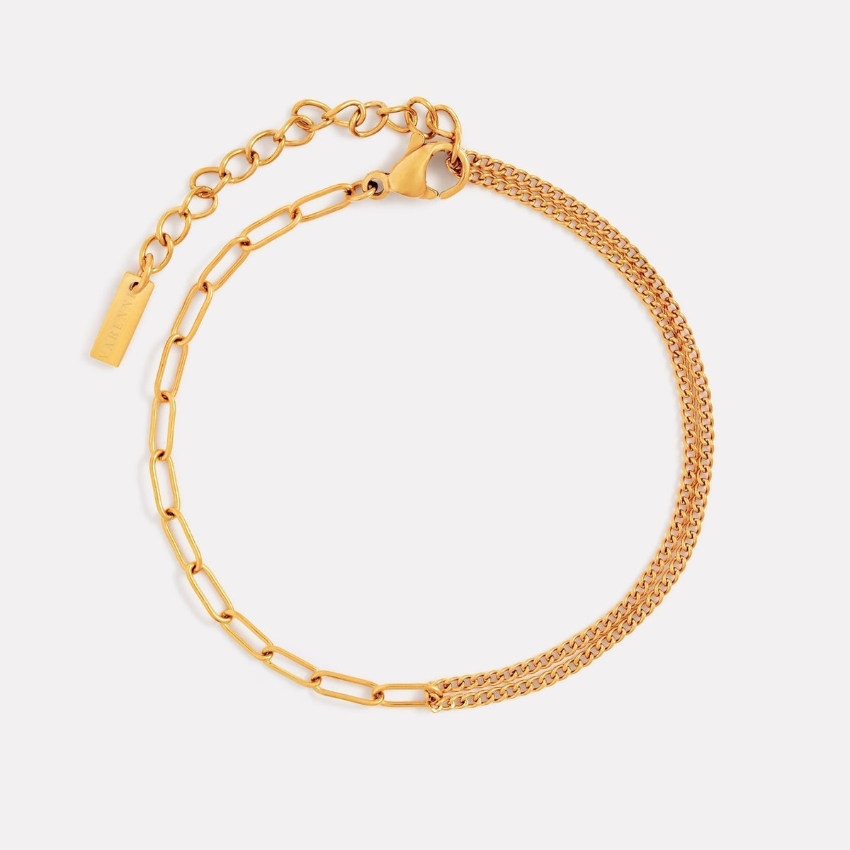 Curb and Paperclip Chain Bracelet — Balance