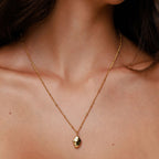 Organic Nugget Pendant Necklace — Goldie