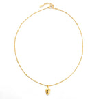 Organic Nugget Pendant Necklace — Goldie