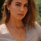 Organic Nugget Pendant Necklace — Goldie