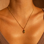 Organic Nugget Pendant Necklace — Goldie